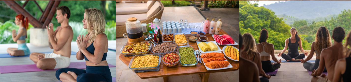 Yoga, a shared brunch, and group meditation at Mandala Ojochal